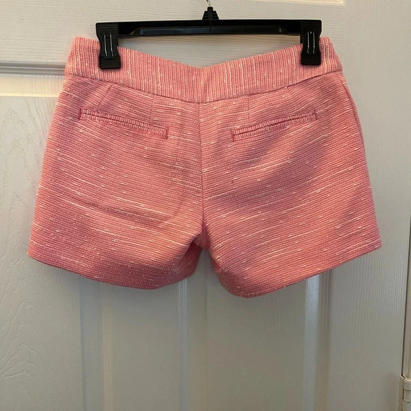! Lilly Pulitzer Sloane Pink Tweed Low Rise Side Zip Shorts Women's Size 00 - Picture 4 of 6